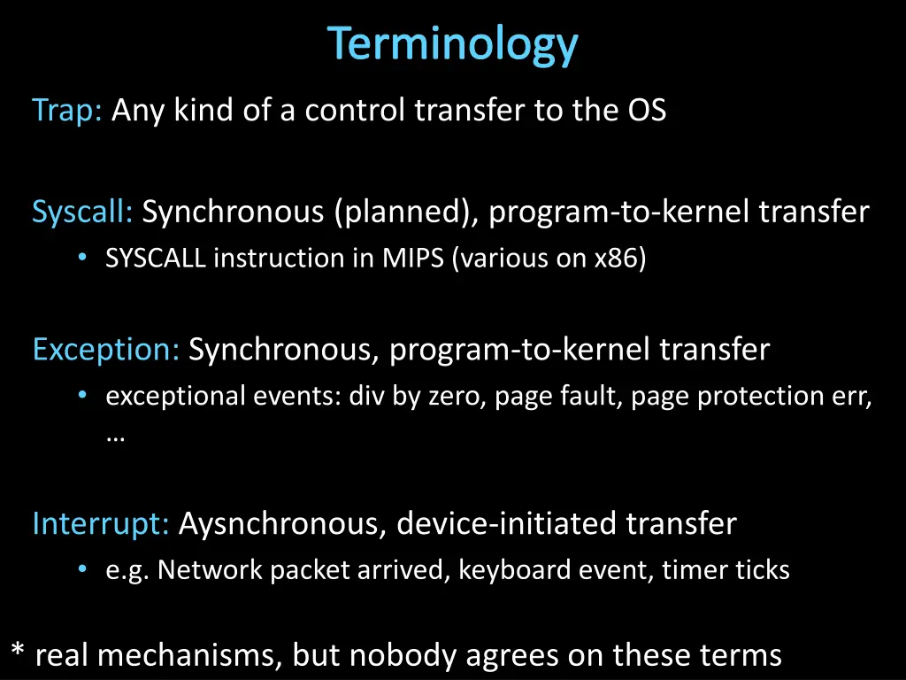terminology