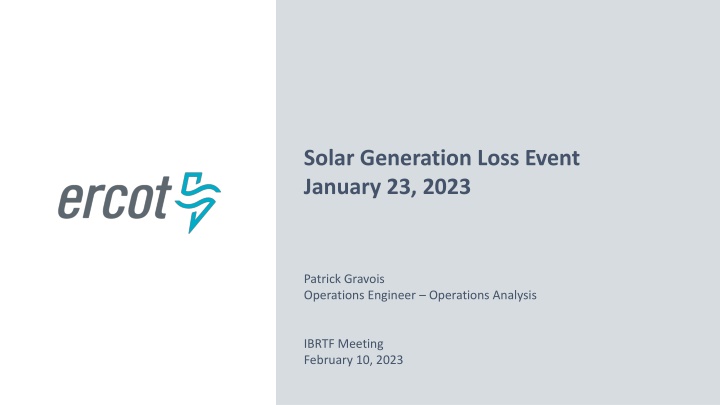 solar generation loss event january 23 2023
