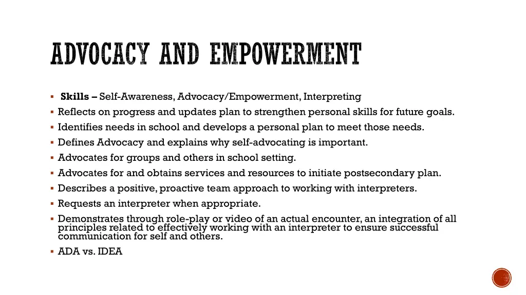 advocacy and empowerment
