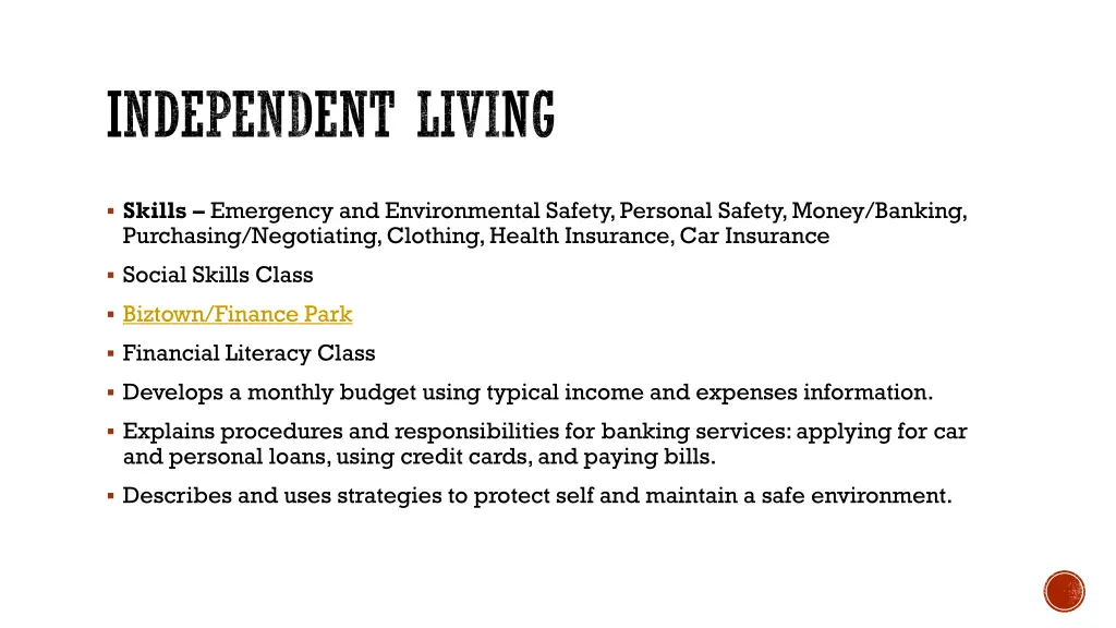 independent living
