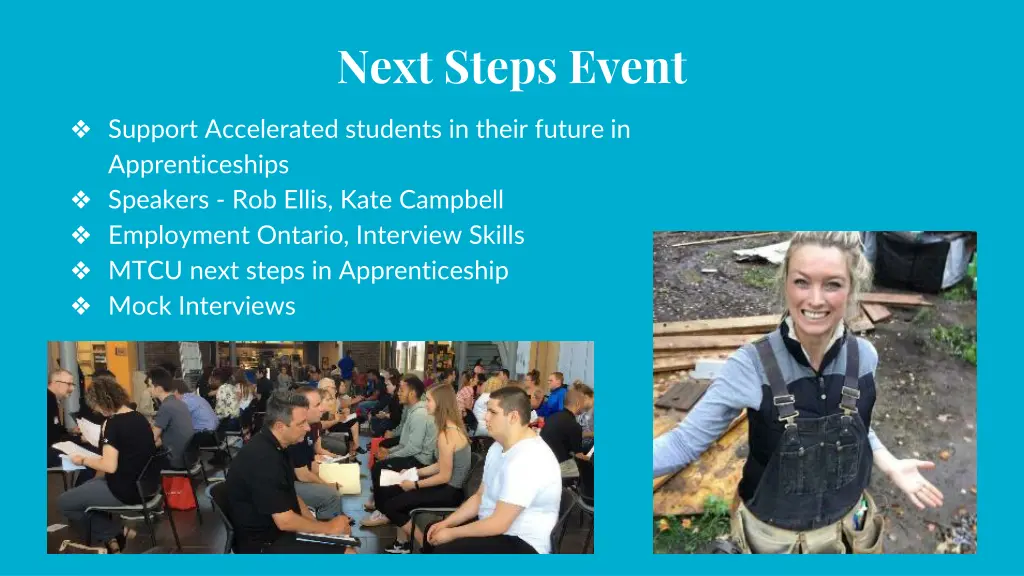 next steps event