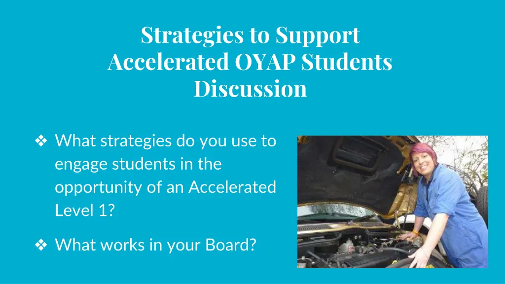 strategies to support accelerated oyap students