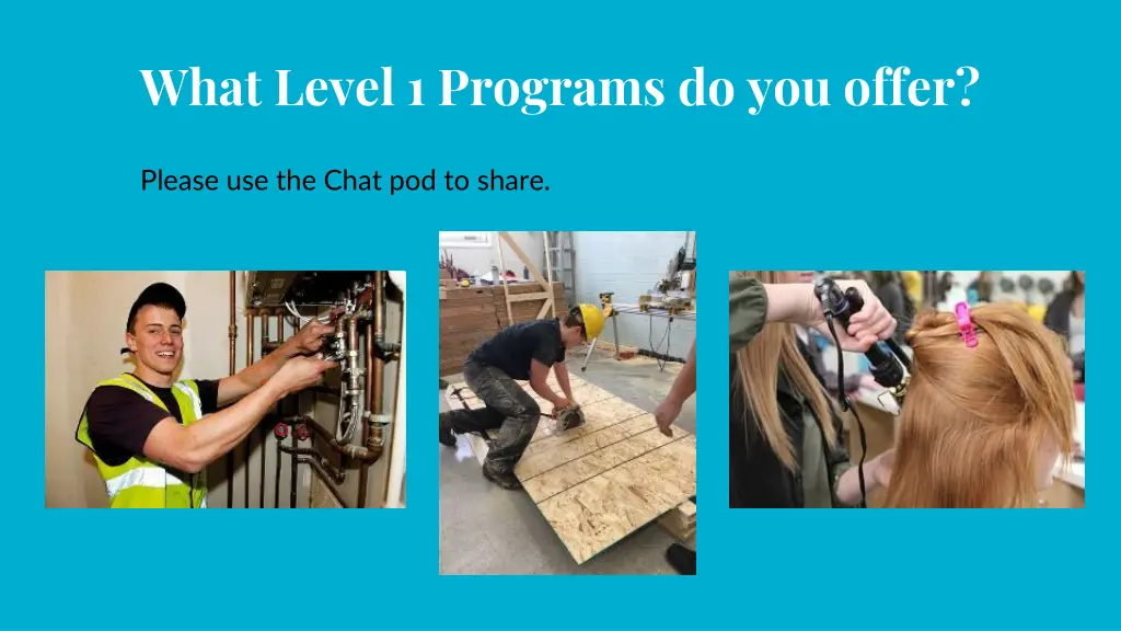what level 1 programs do you offer