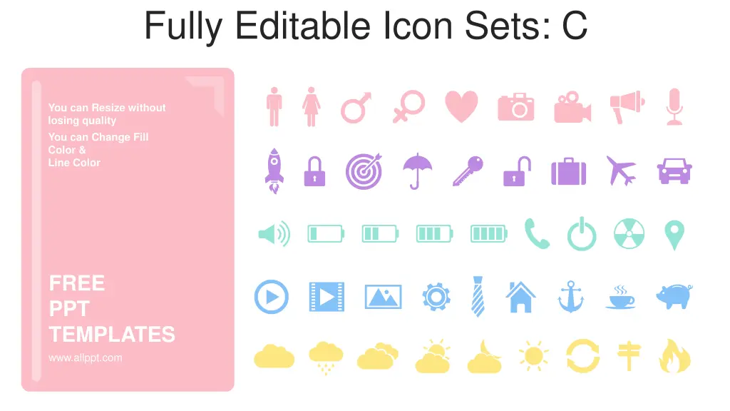 fully editable icon sets c
