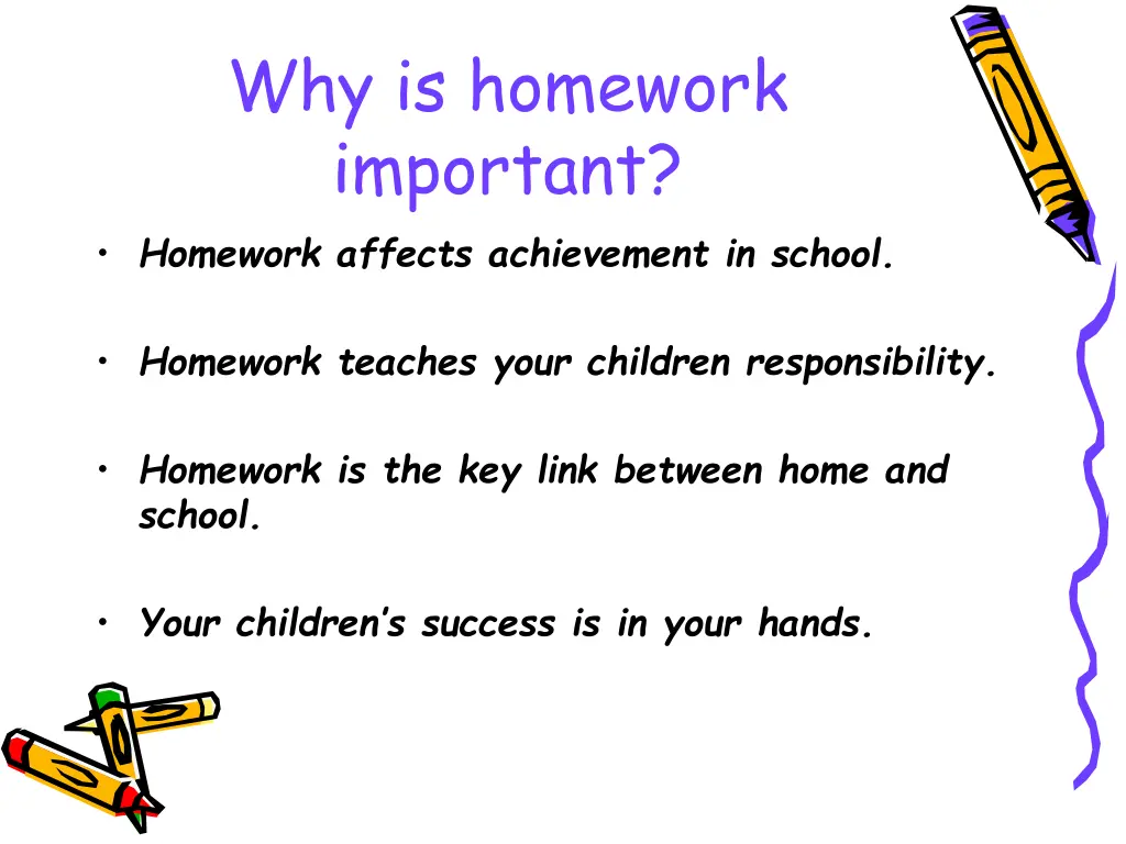 why is homework important homework affects