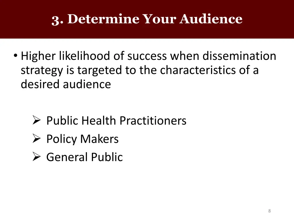 3 determine your audience