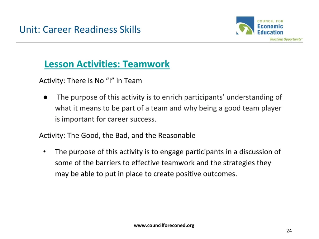 unit career readiness skills 12