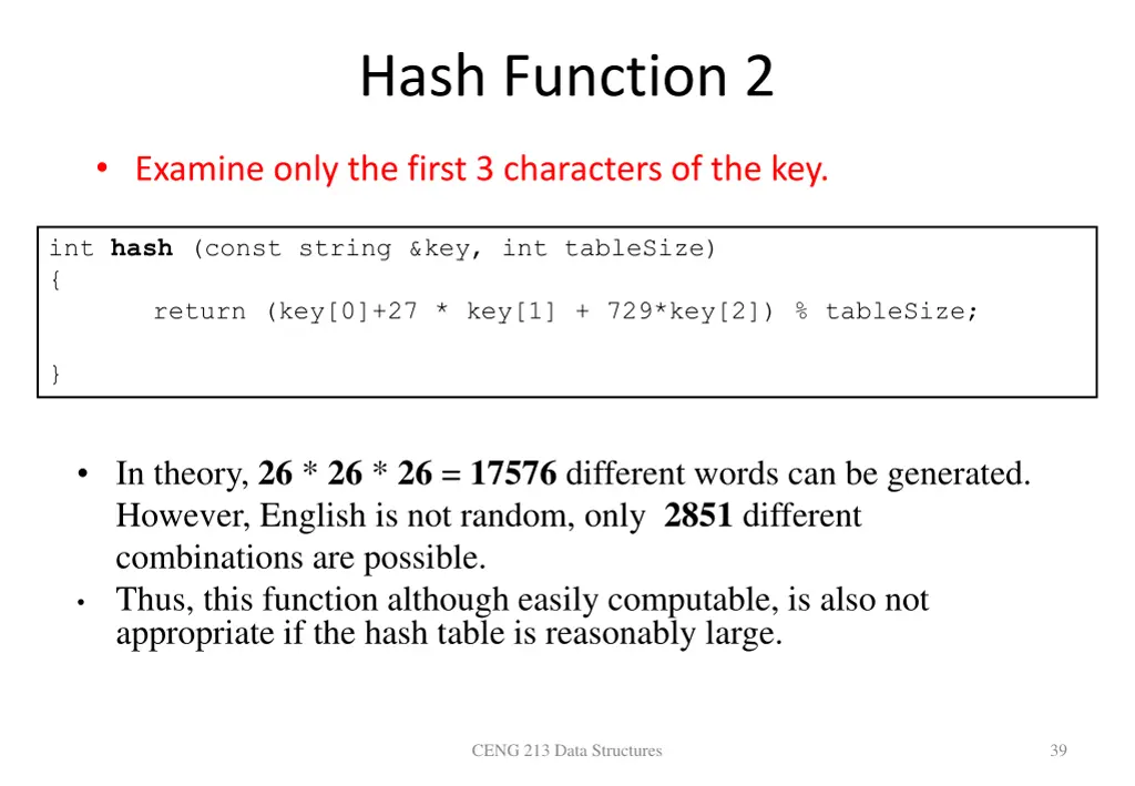 hash function 2