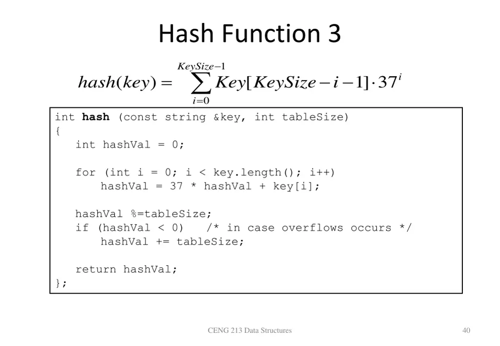 hash function 3
