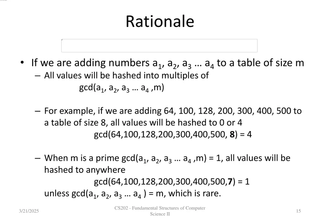 rationale