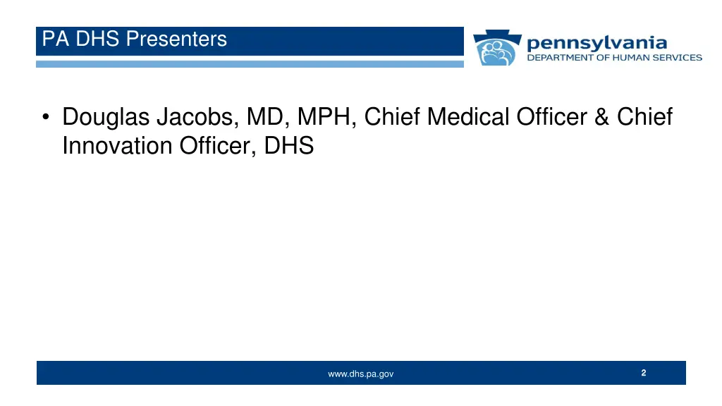 pa dhs presenters