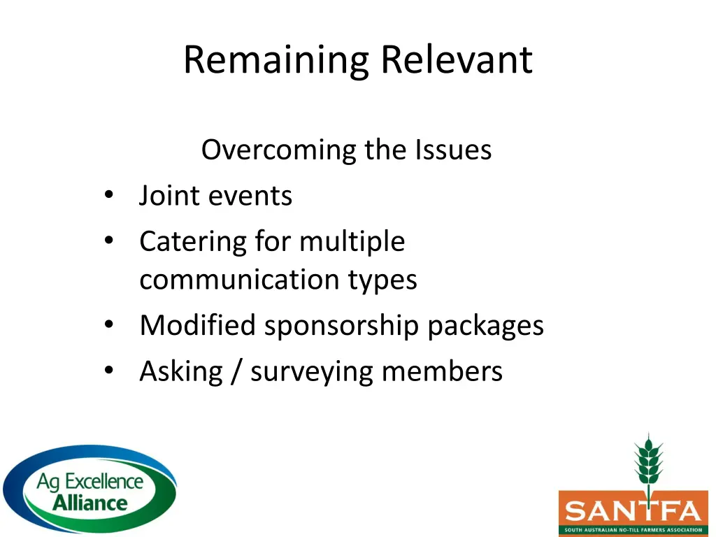 remaining relevant 12