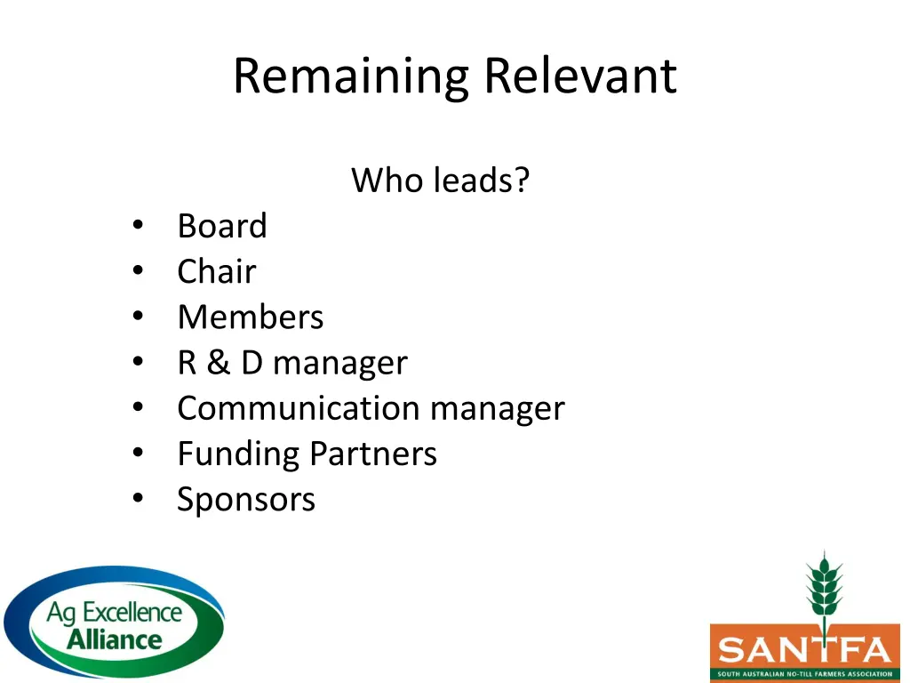 remaining relevant 8