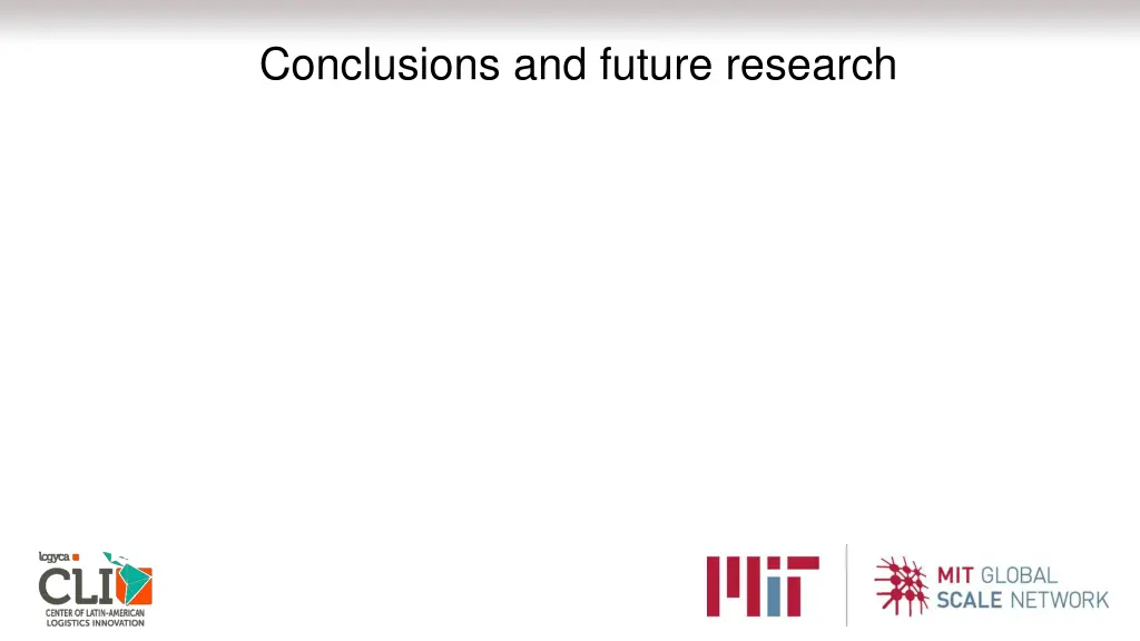 conclusions and future research
