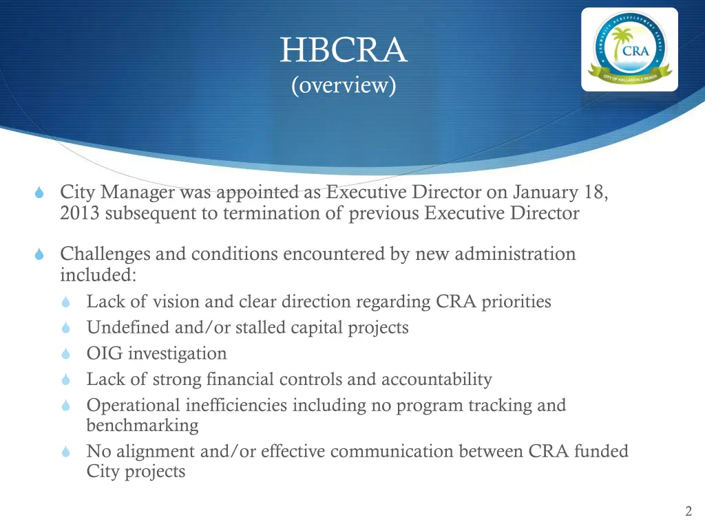 hbcra overview
