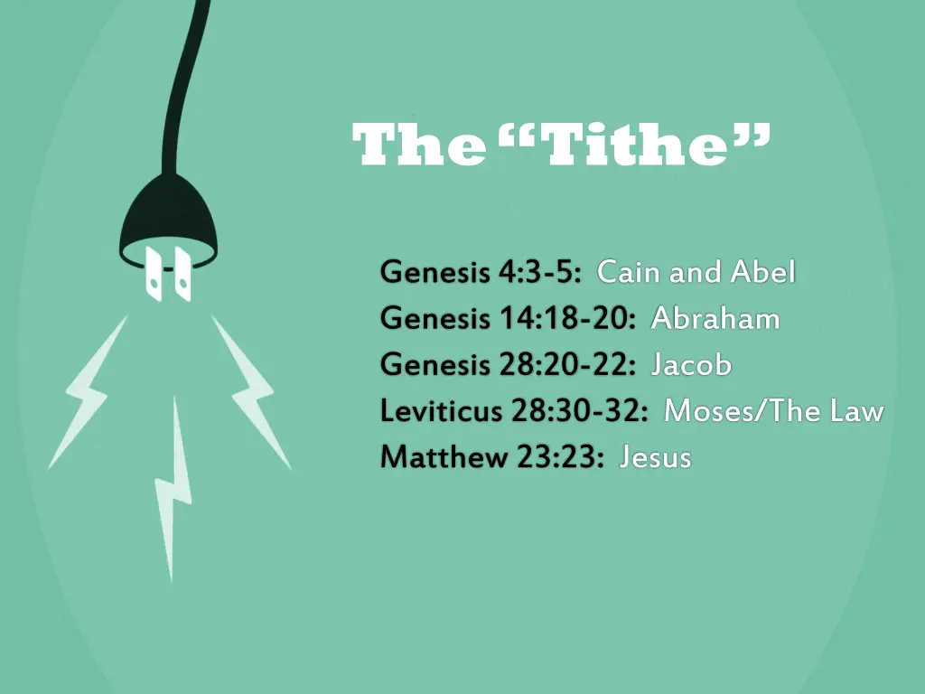 the tithe