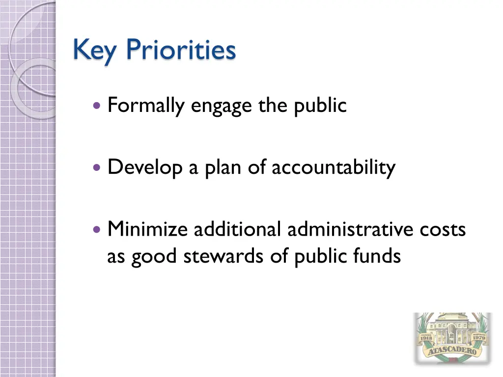 key priorities 1