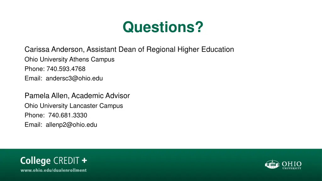 questions