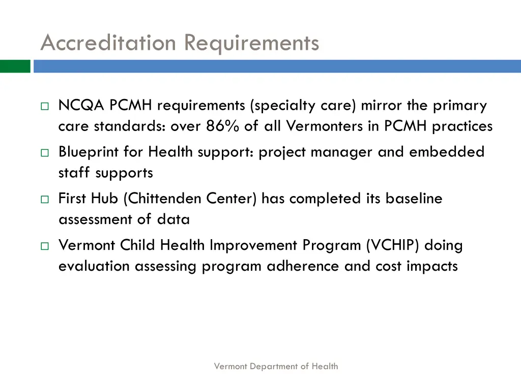 accreditation requirements