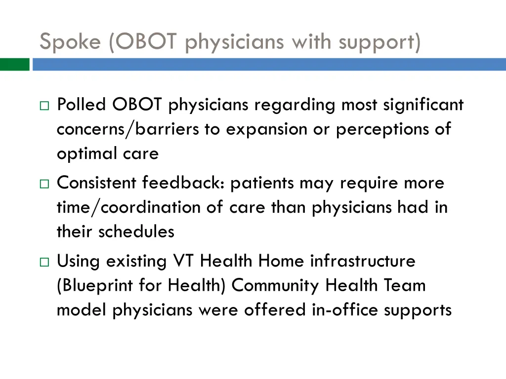 spoke obot physicians with support