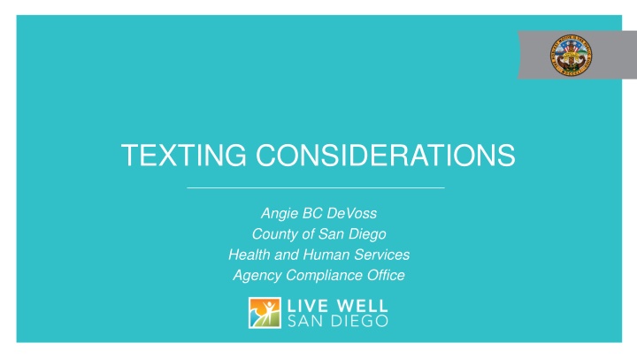 texting considerations