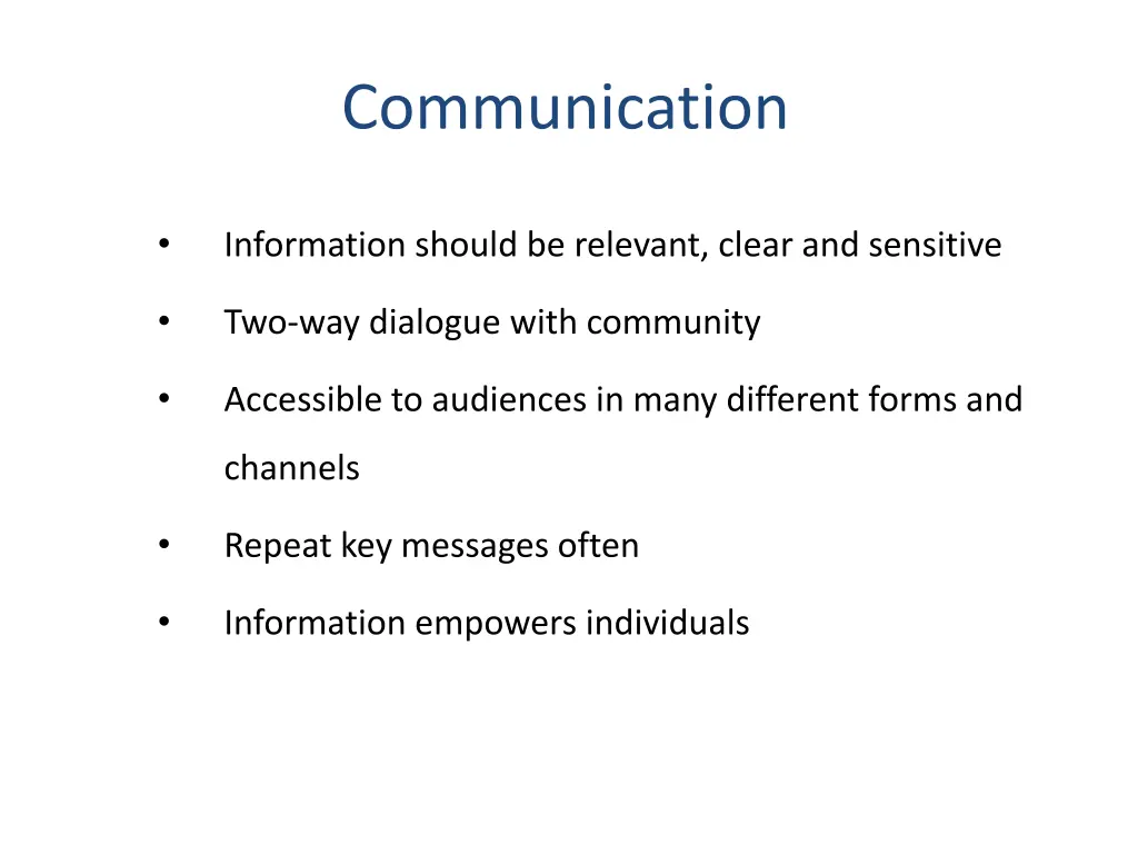 communication