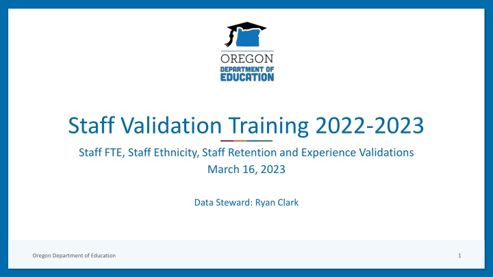 staff validation training 2022 2023