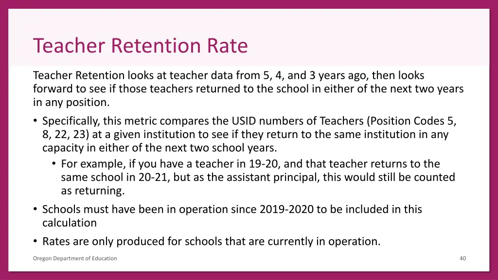 teacher retention rate