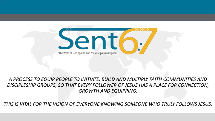 a process to equip people to initiate build