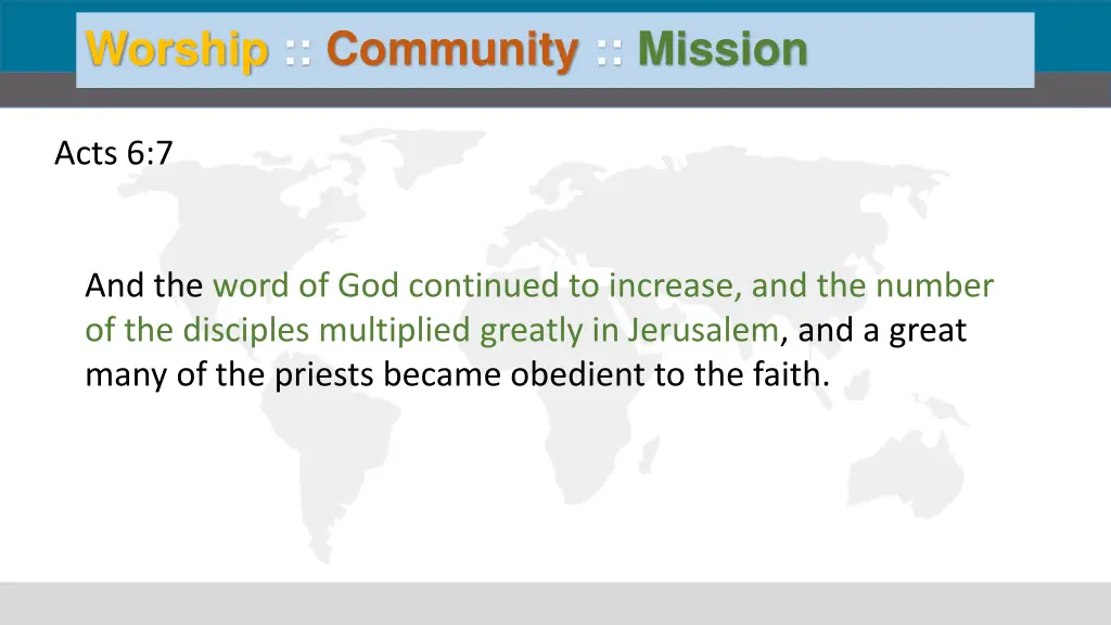 worship community mission 1