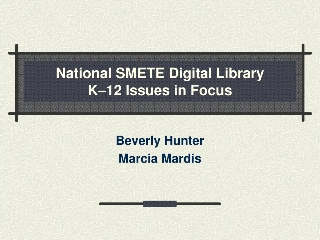 national smete digital library k 12 issues