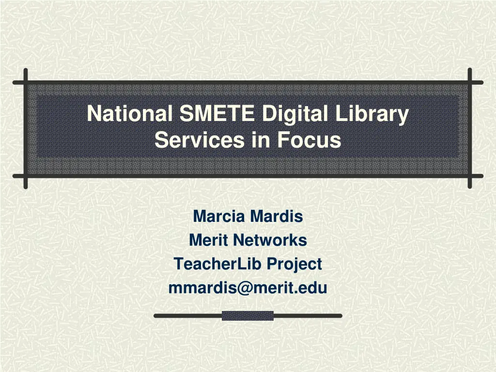 national smete digital library services in focus