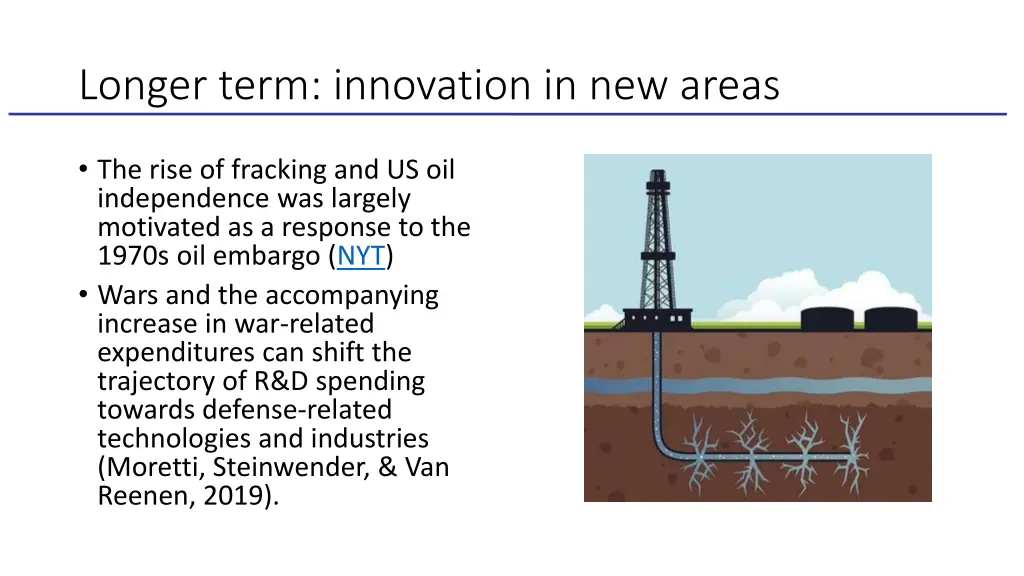longer term innovation in new areas