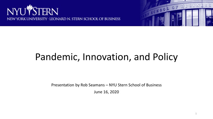 pandemic innovation and policy