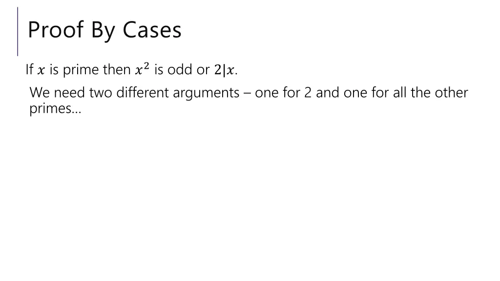 proof by cases