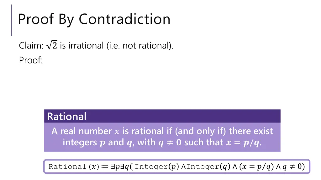 proof by contradiction 2