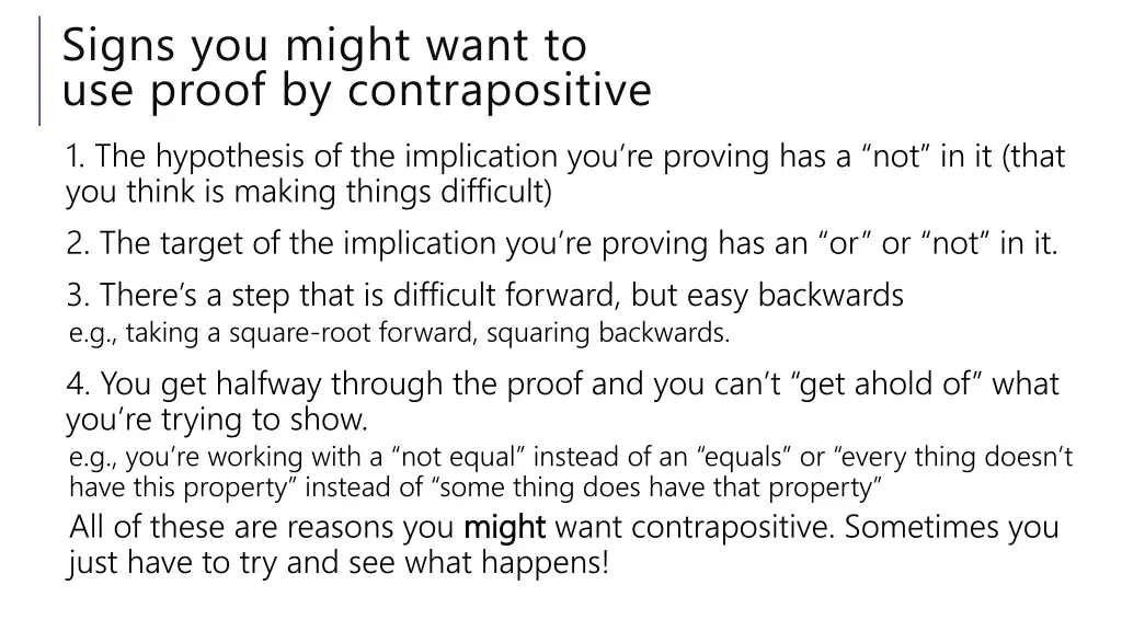 signs you might want to use proof