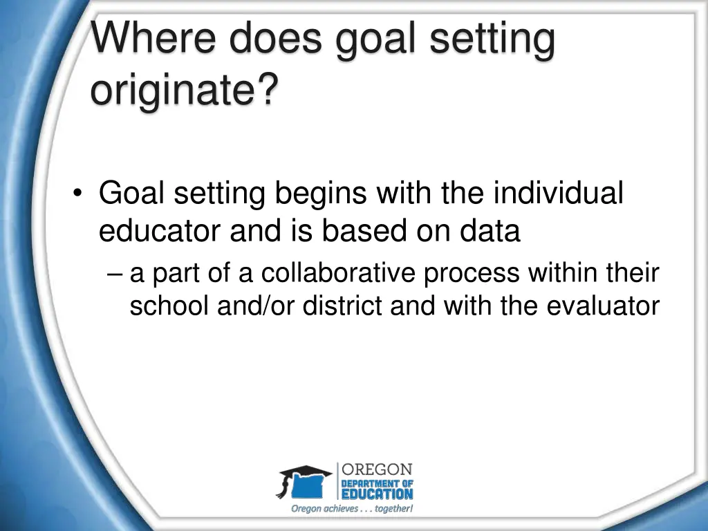 where does goal setting originate