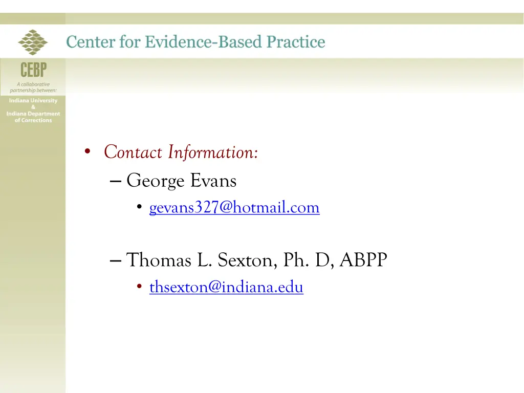 contact information george evans