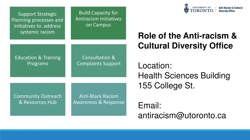 build capacity for antiracism initiatives