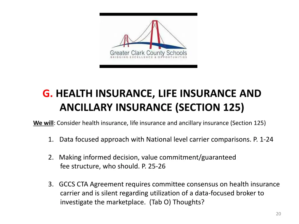 g health insurance life insurance and ancillary