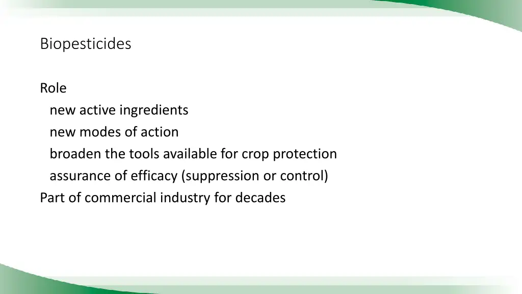 biopesticides