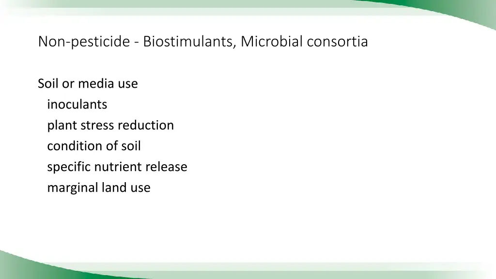 non pesticide biostimulants microbial consortia