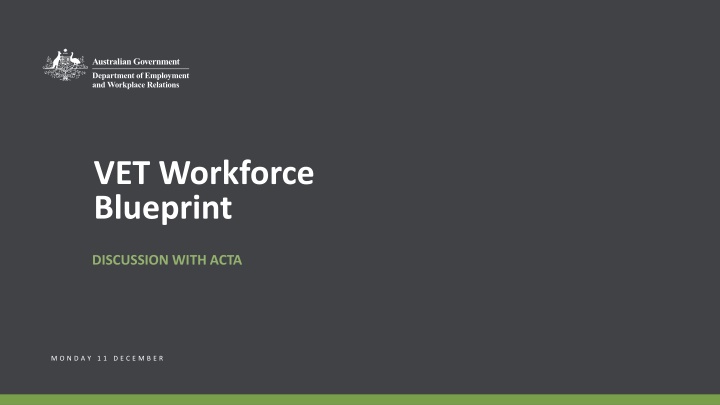 vet workforce blueprint