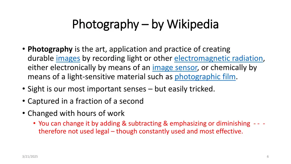 photography photography by wikipedia