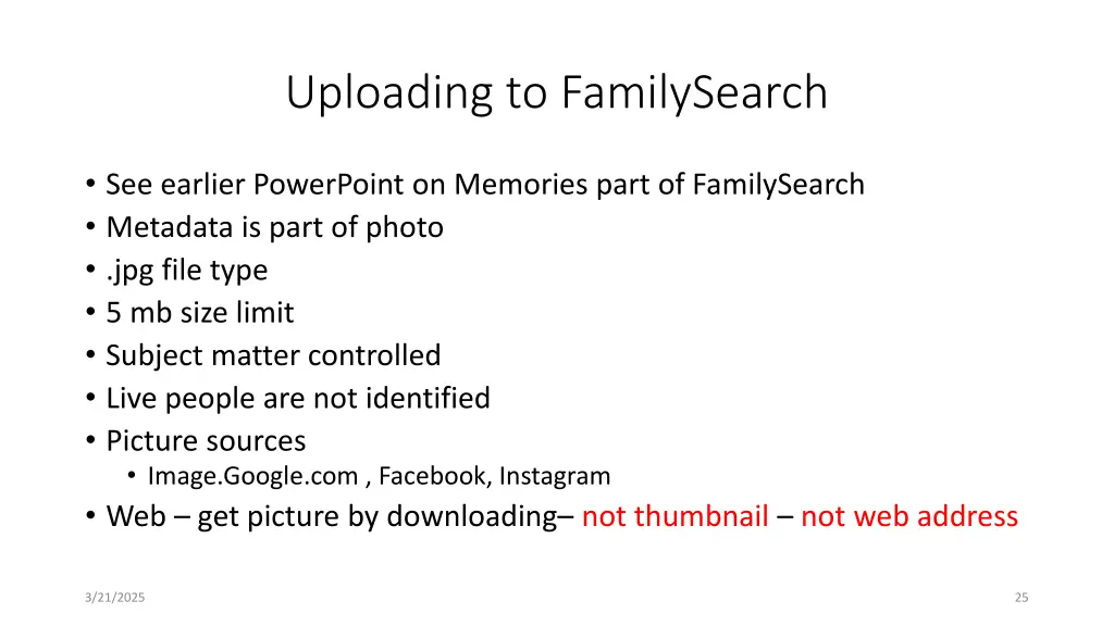 uploading to familysearch