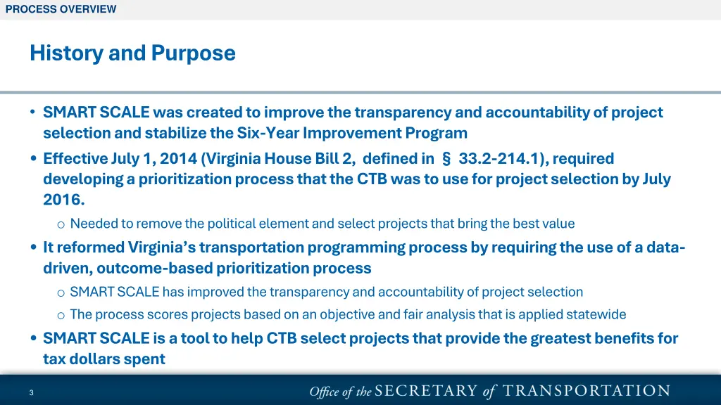 process overview