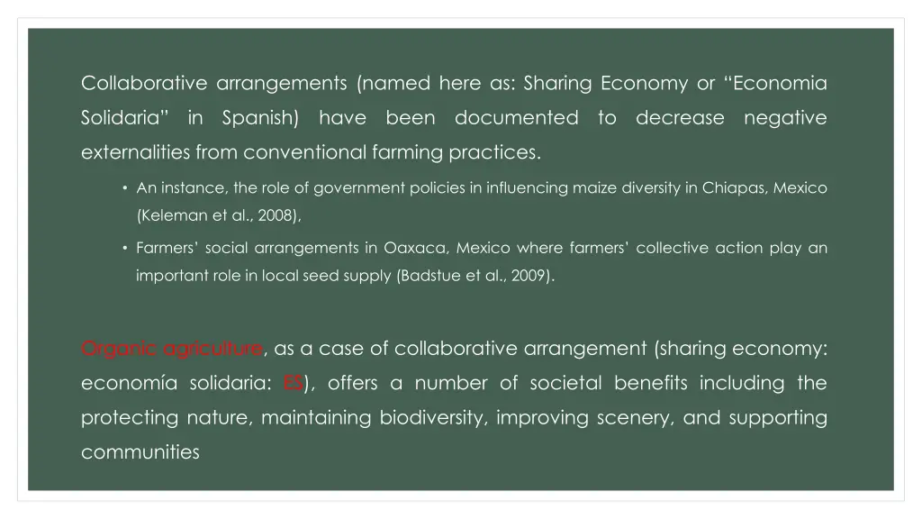 collaborative arrangements named here as sharing