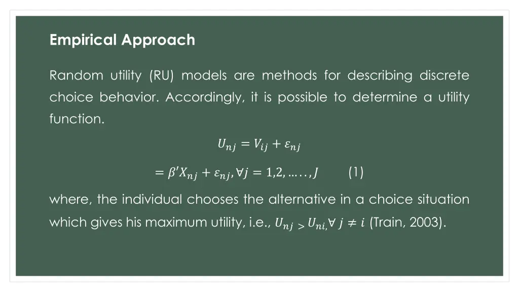 empirical approach