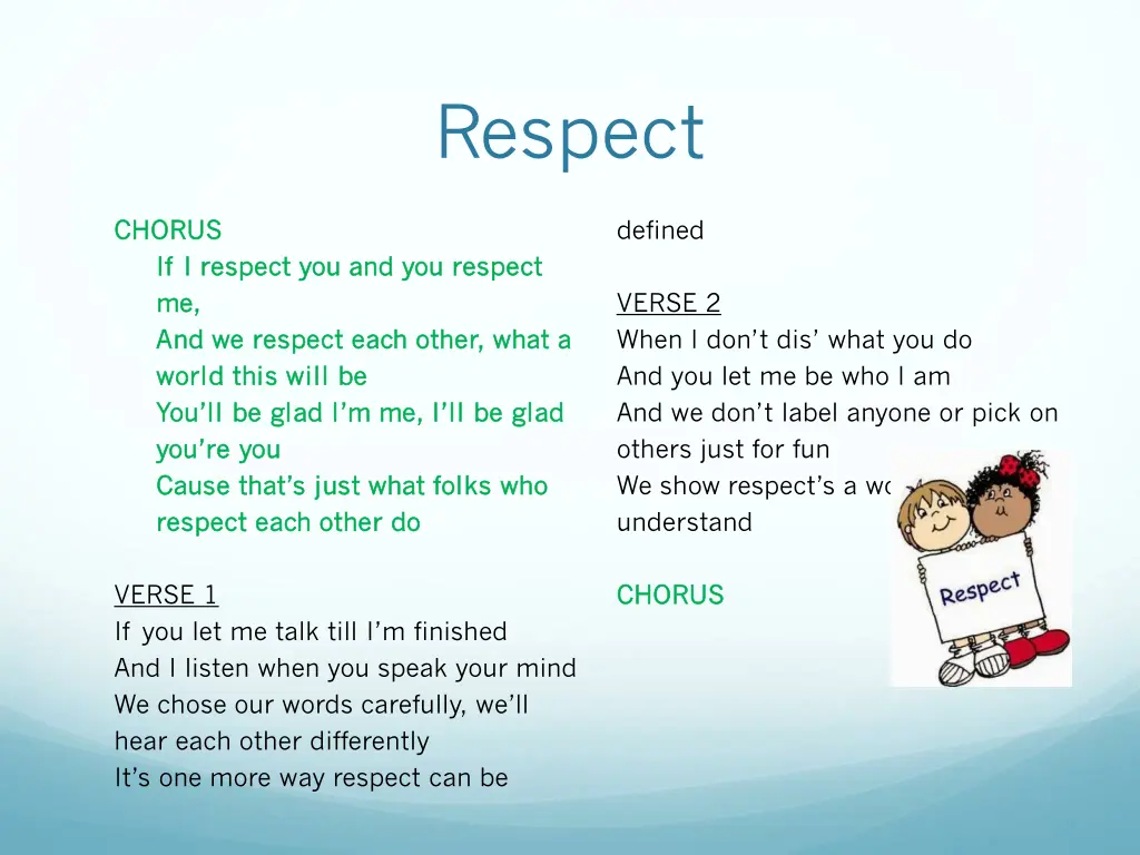 respect